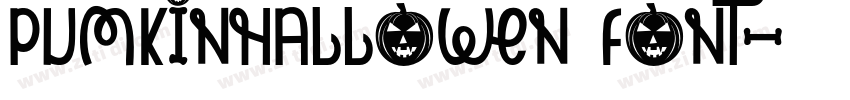 PumkinHallowen font字体转换